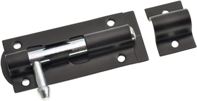 Zeer Sterke Brievenbus Zwart Gelakt 75 mm met Witte Details