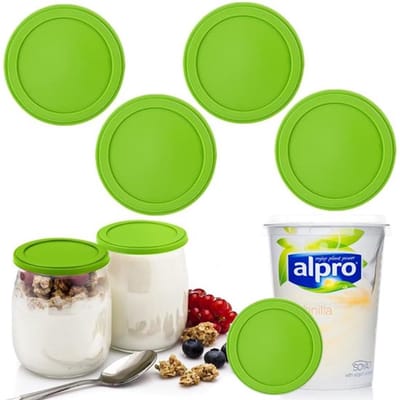 Dailygoods- Deksel Herbruikbaar 500g - Siliconen Deksel - Deksel