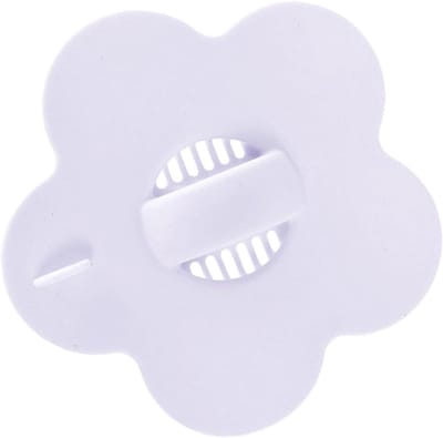 Afvoerzeef Bloemvorm - Haarvanger Wastafel - Voorkomt Verstoppingen - Decoratief Siliconen - 8x8 cm - Paars
