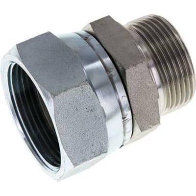 G 1 1/2'' x G 1 1/4'' F/M Verzinkt Stalen Neusstuk 125 Bar - Hydrauliek - FL2S-FM-EZ-112G-114G-I