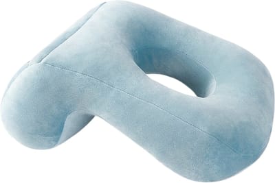 Bovista Bureau Kussen - Travel Pillow Vliegtuig - Nekkussen - Neck Pillow - Reiskussen - Kampeer Kussen - Blauw