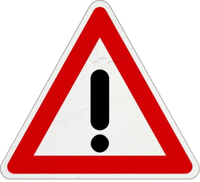Let op gevaar bord - J37 | Sign Again materiaal | 15 cm