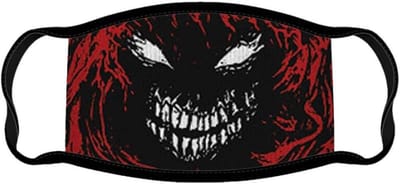 Gezichtsmasker - Katoenen masker - Dagelijks gebruik - Eng gezicht design - 35 x 25 cm - Zwart