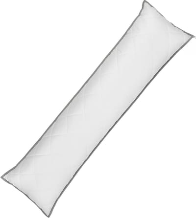 QIN® Kniekussen - Kniekussen Voor In Bed - Kniekussen Voor In Bed Zijslapers - Wit - ‎145cm x 40cm x 1cm