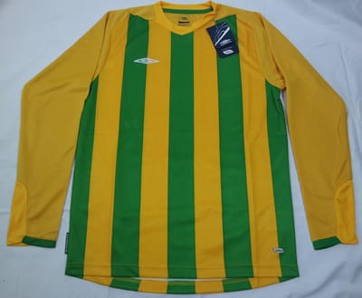 Umbro childrens San Siro L/S Jersey geel/ groen 158