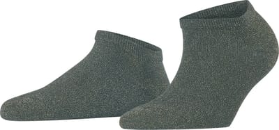 FALKE Shiny kort eenkleurig lyocell sneakersokken enkelsokken dames grijs - maat 35-38