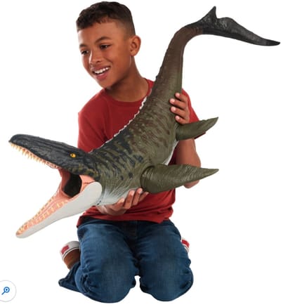 Mattel - Jurassic World Rebirth - Supergrote Mosasaurus - Lengte 91 cm - Dinosaurus Speelgoed - Dino - Jurassic Park - Dominion - Dinosaurussen - Evolution 3 - Vanaf 4 jaar