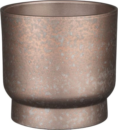 Mica Decorations - Plantenpot - terracotta - koper flakes relief- D22/H20 cm