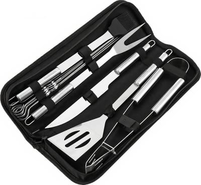 Jumada's - Grill Set - BBQ - Outdoor Koken - RVS - 10 delig - Met Draagtas