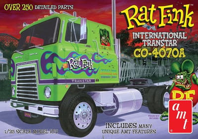 AMT Modelbouwpakket Militaire voertuigen - 1291 International Transtar CO-4070A RAT FINK Truck Plastic - 1:25 - Modelbouw
