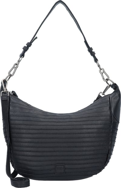 FREDsBRUDER Leren Schoudertas Flowow Shoulderbag Black Zwart