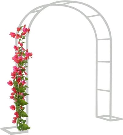 Rozenboog Tuinboog - Metalen Boog - Klimplanten Ondersteunen - Stabiele Vierkante Buizen - 3.5 x 2.2 Meter - Groen