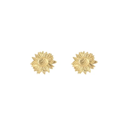 Oorknopjes met bloem - Oorstekers - Studs - Michelle Bijoux - Stainless Steel (verkleurt niet!) - Waterproof earrings - Gouden oorbellen - Goud/Gold - Kerst cadeau - Kerst - Sinterklaas cadeau - Valentijn - Moederdag - Oorbellen dames