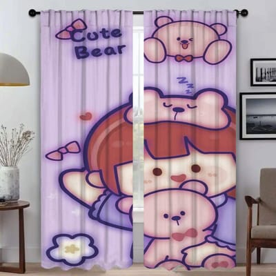 Keukengordijnen voor Woonkamer Gordijn RORO JUMP Halloween Decoratie Tule voor Slaapkamer Huis Interieur Gordijnen 2 Stuks Shades W60xH90cmx2pcs-CL