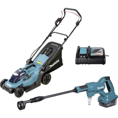 Makita DLX2583T Gereedschapsset Accu-grasmaaier, Accu-hogedrukreiniger