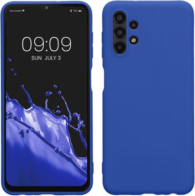 kwmobile telefoonhoesje geschikt voor Samsung Galaxy A13 4G - Hoesje voor smartphone - Back cover in Baltisch blauw