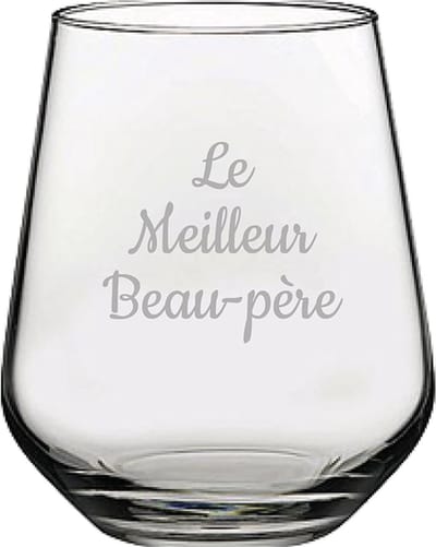 Drinkglas gegraveerd - 42,5cl - Le Meilleur Beau-père