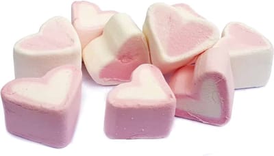 Mellow Mellow hartjes spekjes - roze-wit voor koffietafel of bedankje - 1 kilo