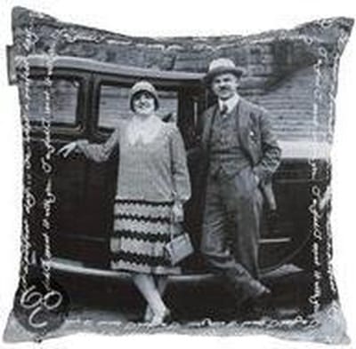 Kardol en Verstraten Perfect Couple - Sierkussen - 50x50 cm - Antraciet