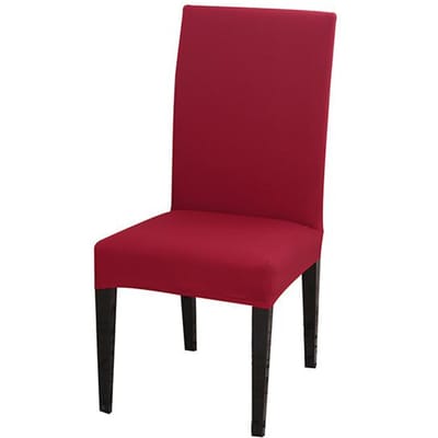 Stoelhoes spandex stretch elastische hoezen effen kleur stoelhoezen voor eetkamer keuken bruiloft banket hotel universal sizes rood