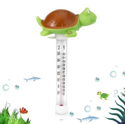 Zwembadthermometer - Watermeter Spa - Watertemperatuur Meten - Drijvend Dierontwerp - 25 x 11 cm - Meerkleurig