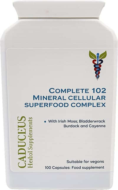 Complete 102 mineralen cellulaire superfood complex 100 capsules