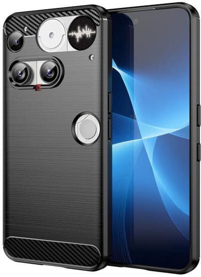 Telestore - Telefoonhoesje geschikt voor de Nothing Phone 3 - zwart - back over hoesje back case siliconen TPU