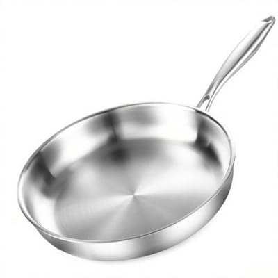 Drielaagse Roestvrijstalen Braadpan 20 cm - Energiezuinige Inductiepan voor Steak en Eieren