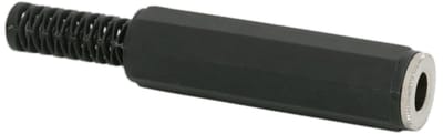 10x Jack Aansluiting 6,3 mm Stereo – Jack Socket met Trekontlasting – Kunststof Audio Connector - 10 Stuks [05128]