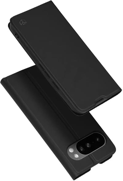 Hoesje geschikt voor Google Pixel 10 Pro XL - Techsuit Magskin Book Wallet Case - Zwart
