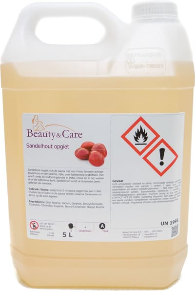 Sandelhout sauna opgietmiddel - Beauty & Care - 5 L. new