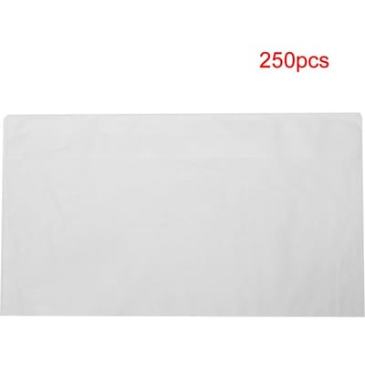 250 stuks   Doos Wegwerp Tandartsstoel Hoofdsteunhoes Plastic Transparant Tandheelkundige Benodigdheden white