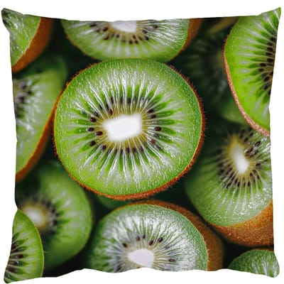 Sierkussens - Kussentjes Woonkamer - 50x50 cm - Kiwi - Fruit - Groen