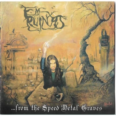 CD IN RUÏNES - ...From The Speed Metal Graves ER001 Zonder Label 2010 Brazilië Rock Gebruikt beige