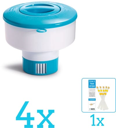 Intex Chloordrijver - ø17,8cm - Zwembad Onderhoud - 29041NP - Volumebundel - Chloordrijver - 4-delig