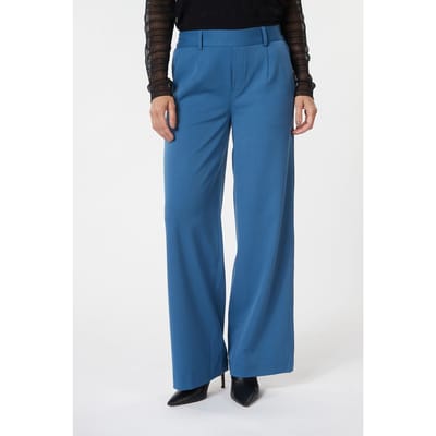 EsQualo Trousers Elastic Wb Galaxy Blue Maat: 34 | Pantalons Outlet | Dames | Blauw