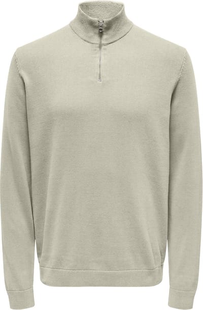 ONLY&SONS - ONSALEX REG 12 HALF ZIP KNIT - Heren - Gebreide truien