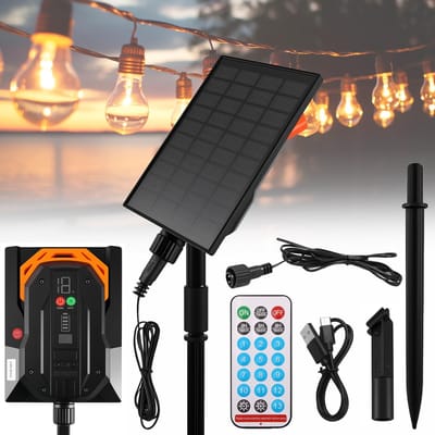 Dailygoods- Lichtketting Waterdicht - Afstandsbediening - Instelbare Helderheid - Zonne-lamp - String Controller - Voor Buiten - Buitenverlichting