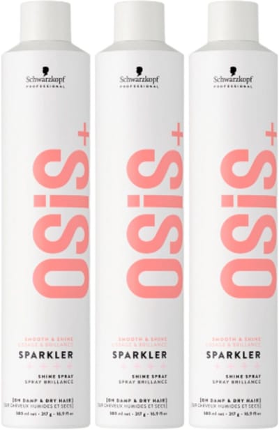 Schwarzkopf OSiS+ Sparkler - Shine Spray Triple Set 3x500ml