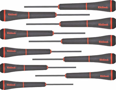 Precisie Schroevendraaierset - 10 stuks SAE Inch Maten .028-5/32