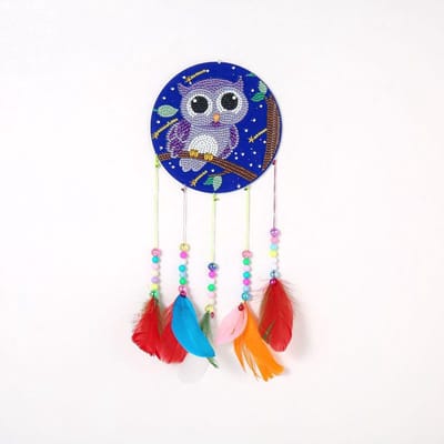 Diamond painting wind bells - Uil - dromenvanger