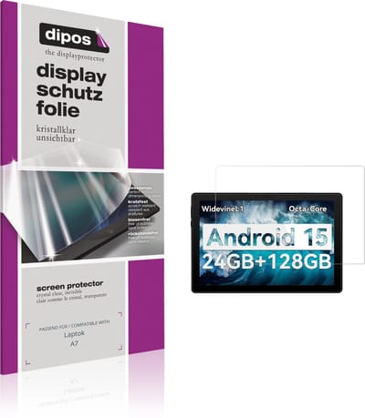dipos – 2x Beschermfolie geschikt voor Laptok A7 | Krasbestendige & heldere Screenprotector Ultra-Thin