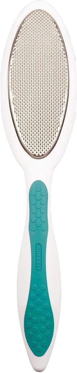 Pedicurevijl - Hoornvijl Staal - Voetverzorging Thuis - Ergonomische Greep - 25 cm - Zilver