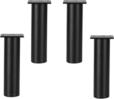 Metalen tafelpoten - Meubelsteunen set - Meubels verhogen - Verstelbare hoogte - Set van 4 - Zilver