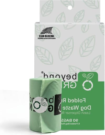 Hondenpoepzakjes - Afvalzakken Huisdier - Huisdier Afval Opruimen - 100% Composteerbaar - 90 stuks - Beige