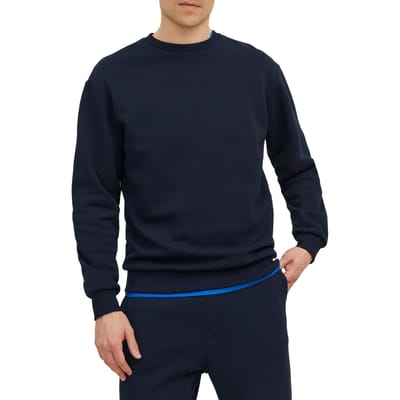 Jack & Jones Sweatshirts - JJEBRADLEY SWEAT CREW NOOS - S tot XXL - voor Mannen - blauw