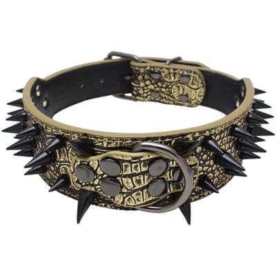 Hond Kat Halsband Met Spikes Studs Huisdier Ketting Voor Kleine Middelgrote Honden Bulldog Verstelbare Anti-Bijt Halsband Huisdierbenodigdheden accessoires XS-Neck 38-46CM