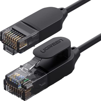 Ugreen - kabel - Internet netwerkkabel Ethernet patchkabel RJ45 Cat 6A UTP 1000Mbps - 2 - m - zwart - (70334)