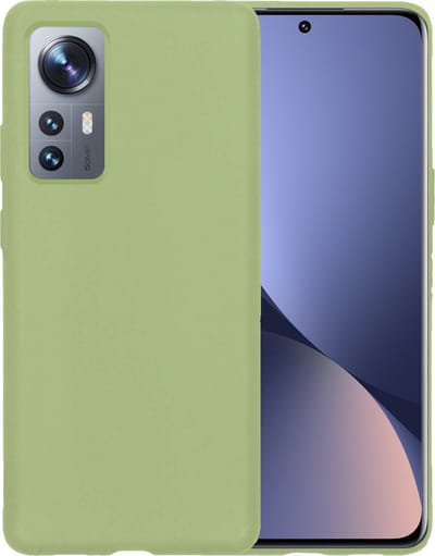 Hoesje - Geschikt voor Xiaomi 12 - Sterk & Shockproof - Siliconen Case - Hoes Cover - Telefoonhoes - Groen