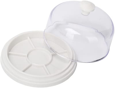 Dailygoods- Horlogedoos Vochtbestendig - Horloge Opbergdoos - Draagbaar Formaat - 6 Vakken - Kunststof - 10,2 x 6,5 x 9,4 cm - Horlogeopbergdoos